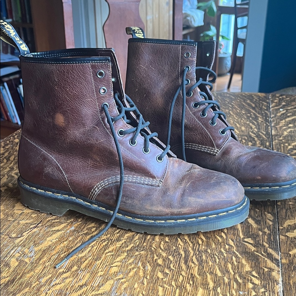 Dr. Martens Dark Brown Lace-Up Boots